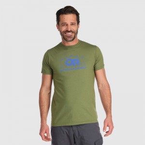 Outdoor Research Advocate Kurzes Sleeve T-shirts Herren Grün | Österreich-192YIPXKE