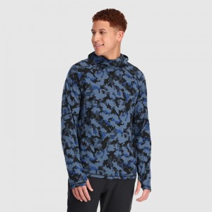 Outdoor Research Alpine Onset Merino 150 Hoodie Herren Blau Schwarz | Österreich-314UNXDQG