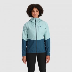 Outdoor Research Aspire II GORE-TEX® Jacken Damen Türkis Navy | Österreich-086YMZIRG