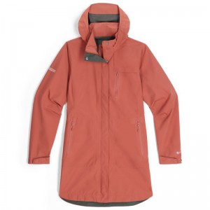 Outdoor Research Aspire Trench Regenjacke Damen Orange | Österreich-712RSCEXF