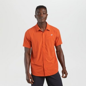 Outdoor Research Astroman Kurzes Sleeve Sun Hemd Herren Orange | Österreich-843VHPWCS