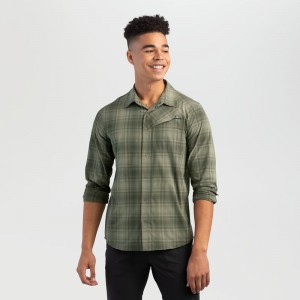 Outdoor Research Astroman Long Sleeve Sun Hemd Herren Grün | Österreich-109FNJGTC