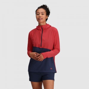 Outdoor Research Astroman Sun Hoodie Damen Rot Blau | Österreich-538EPDHOI