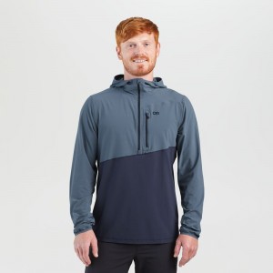 Outdoor Research Astroman Sun Hoodie Herren Blau Navy | Österreich-068DTKQCZ