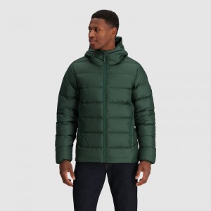 Outdoor Research Coldfront Down Hoodie Daunenjacke Herren Grün | Österreich-643MWXKOT