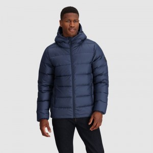 Outdoor Research Coldfront Down Hoodie Daunenjacke Herren Navy | Österreich-760EFTQXP