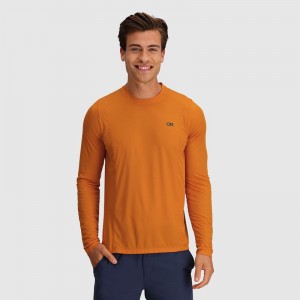 Outdoor Research Echo Long Sleeve T-shirts Herren Orange | Österreich-673WNBJPV