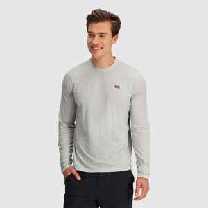 Outdoor Research Echo Long Sleeve T-shirts Herren Grau | Österreich-713KHBIWZ