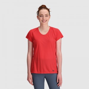 Outdoor Research Echo T-shirts Damen Rot | Österreich-231QFMBIZ