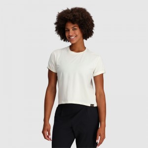 Outdoor Research Essential Boxy T-shirts Damen Weiß | Österreich-243ZAGYTM