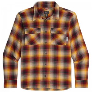 Outdoor Research Feedback Flannel Twill Hemd Herren Gelb Rot Schwarz | Österreich-364DLJYHQ