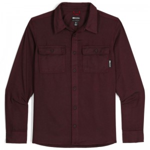 Outdoor Research Feedback Flannel Twill Hemd Herren Bordeaux | Österreich-218LSFBAE