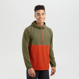 Outdoor Research Ferrosi Anorak Jacken Herren Grün Orange | Österreich-853PJMYLB