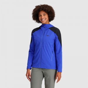 Outdoor Research Ferrosi Hoodie Damen Blau Schwarz | Österreich-921DNYUTE