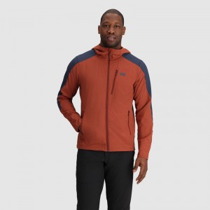 Outdoor Research Ferrosi Hoodie Jacken Herren Dunkelorange Dunkelblau | Österreich-432LUGXDP