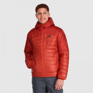 Outdoor Research Helium Down Hoodie Daunenjacke Herren Rot Orange | Österreich-328KCVIJD