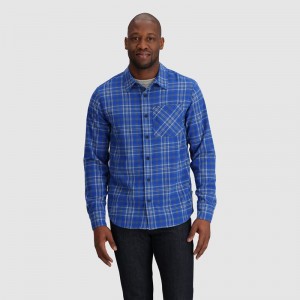 Outdoor Research Kulshan Flannel Hemd Herren Blau | Österreich-463BZXAUQ