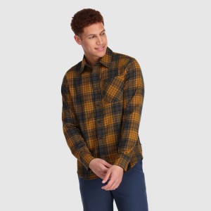 Outdoor Research Kulshan Flannel Hemd Herren Gelb Schwarz | Österreich-203ZSTLKQ