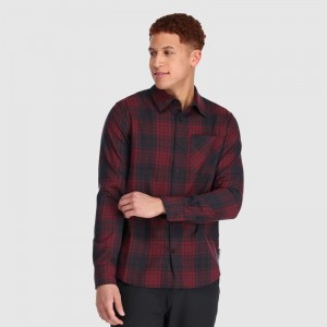 Outdoor Research Kulshan Flannel Hemd Herren Bordeaux | Österreich-504GSAITK