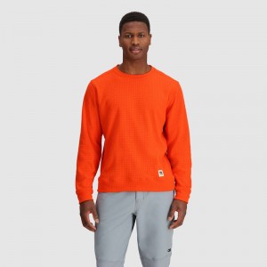 Outdoor Research Mega Trail Mix Crew Fleece Herren Orange | Österreich-841THJSKY