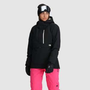 Outdoor Research Snowcrew Anorak Jacken Damen Schwarz | Österreich-167LCKXJN