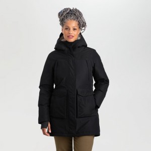 Outdoor Research Stormcraft Down Parka Damen Schwarz | Österreich-813EWOBZF