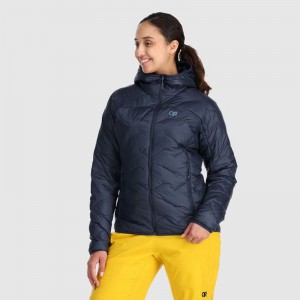 Outdoor Research SuperStrand LT Hoodie Damen Navy | Österreich-974DLBKVJ