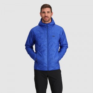 Outdoor Research SuperStrand LT Hoodie Daunenjacke Herren Blau | Österreich-974UQVZEN