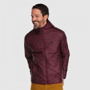 Outdoor Research SuperStrand LT Hoodie Daunenjacke Herren Bordeaux | Österreich-947XKMAOE