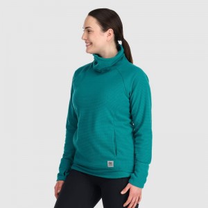 Outdoor Research Trail Mix Cowl Pullover Damen Dunkeltürkis | Österreich-217FDBWLX