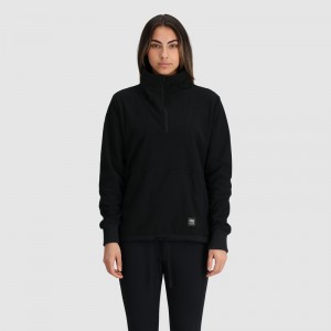 Outdoor Research Trail Mix Quarter Zip Pullover Damen Schwarz | Österreich-138YNTFDL