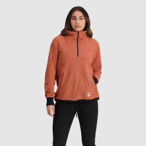 Outdoor Research Trail Mix Quarter Zip Pullover Damen Orange | Österreich-031FGXURQ