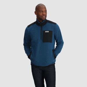 Outdoor Research Trail Mix Quarter Zip Pullover Herren Navy | Österreich-976PHAESO