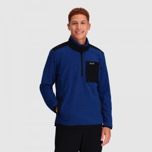 Outdoor Research Trail Mix Quarter Zip Pullover Herren Dunkelblau | Österreich-840LWBUZH