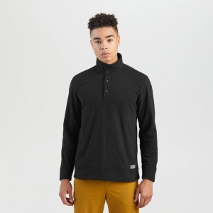 Outdoor Research Trail Mix Snap II Pullover Herren Schwarz | Österreich-364PZDCGV