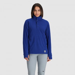 Outdoor Research Trail Mix Snap Pullover Damen Blau | Österreich-056MGHRXL