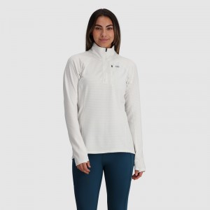 Outdoor Research Vigor Grid Quarter Zip Fleece Damen Weiß | Österreich-018IJAZCR