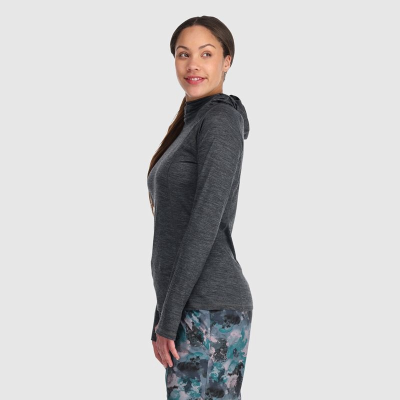 Outdoor Research Alpine Onset Merino 150 Hoodie Damen Dunkelgrau | Österreich-159YINUPK