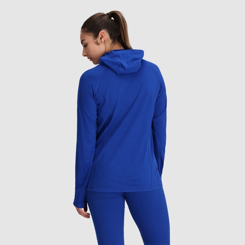 Outdoor Research Alpine Onset Merino 150 Hoodie Damen Blau | Österreich-219ETQZKD