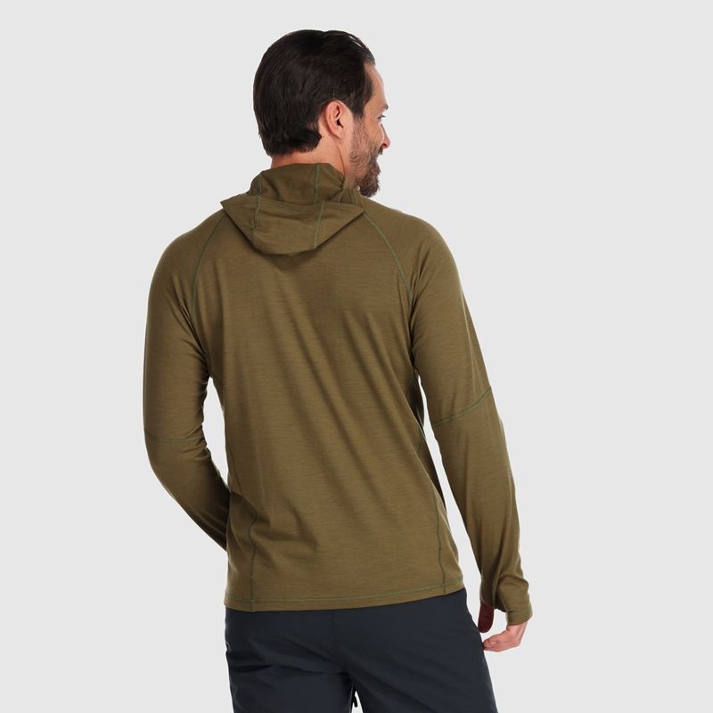 Outdoor Research Alpine Onset Merino 150 Hoodie Herren Olivgrün | Österreich-078CPYEZA