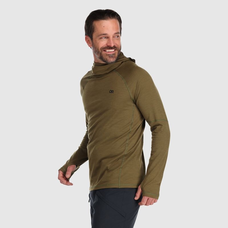 Outdoor Research Alpine Onset Merino 150 Hoodie Herren Olivgrün | Österreich-078CPYEZA