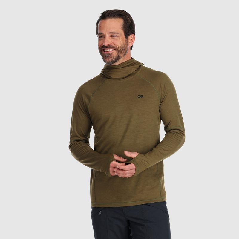 Outdoor Research Alpine Onset Merino 150 Hoodie Herren Olivgrün | Österreich-078CPYEZA