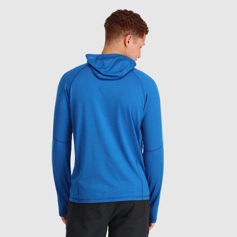 Outdoor Research Alpine Onset Merino 150 Hoodie Herren Blau | Österreich-803LOSRYT