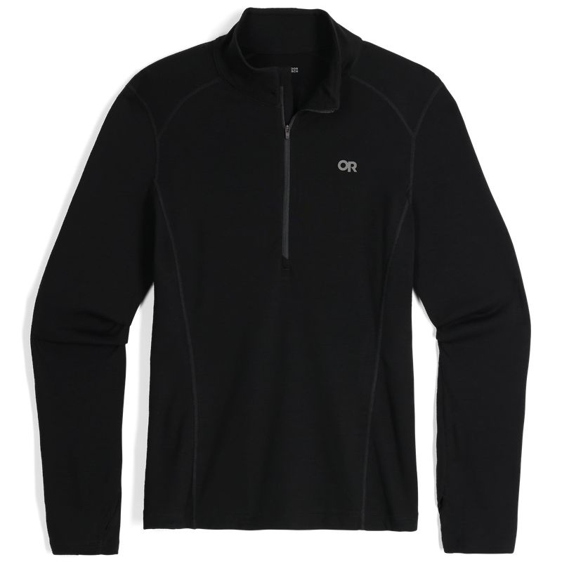 Outdoor Research Alpine Onset Merino 240 Half Zip Funktionsshirt Herren Schwarz | Österreich-913XGOADQ