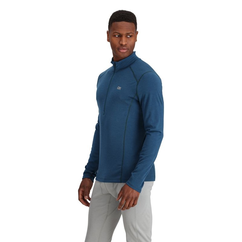 Outdoor Research Alpine Onset Merino 240 Half Zip Funktionsshirt Herren Blau | Österreich-938VWXDQE