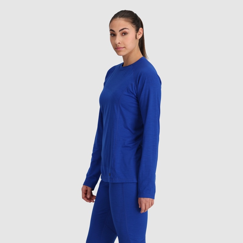 Outdoor Research Alpine Onset Merino Crew Funktionsshirt Damen Blau | Österreich-906PMCYLH