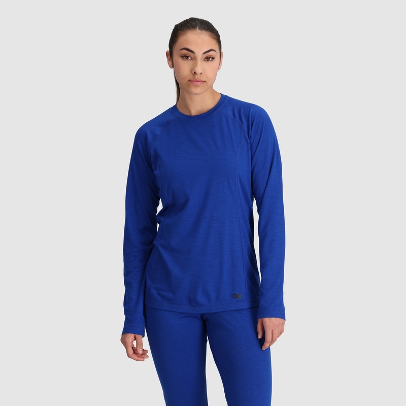 Outdoor Research Alpine Onset Merino Crew Funktionsshirt Damen Blau | Österreich-906PMCYLH