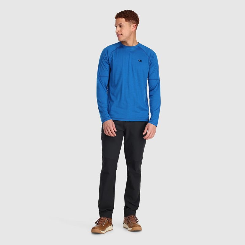 Outdoor Research Alpine Onset Merino Crew Funktionsshirt Herren Blau | Österreich-948SYWTXU