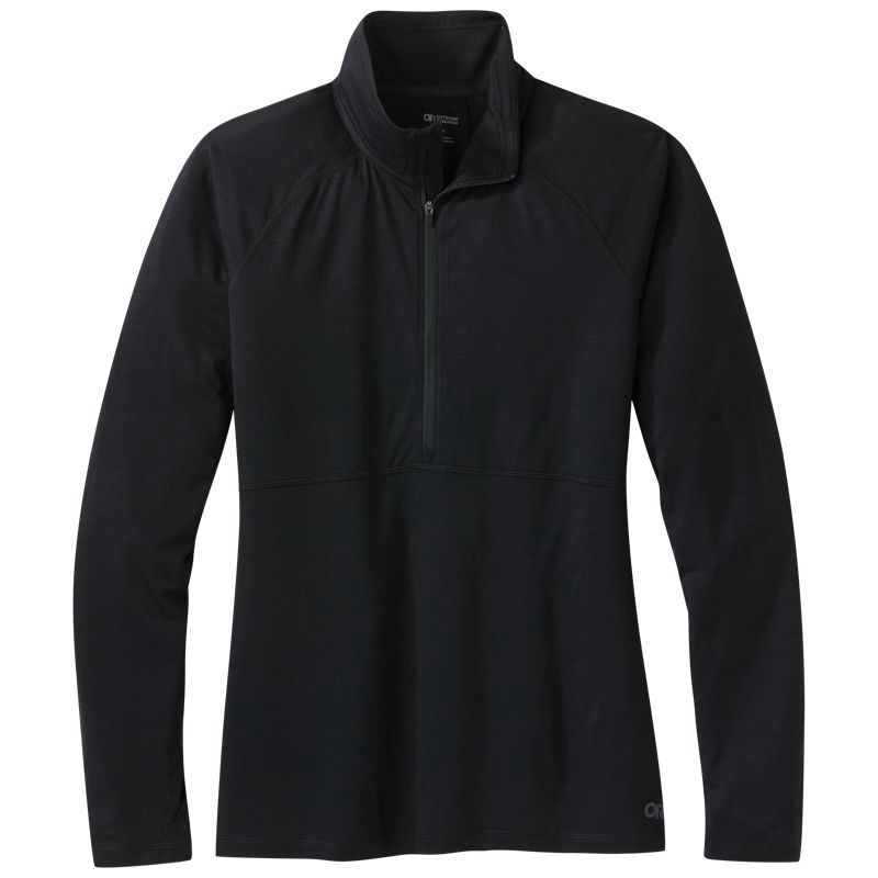 Outdoor Research Alpine Onset Merino Half Zip Funktionsshirt Damen Schwarz | Österreich-617RPCION