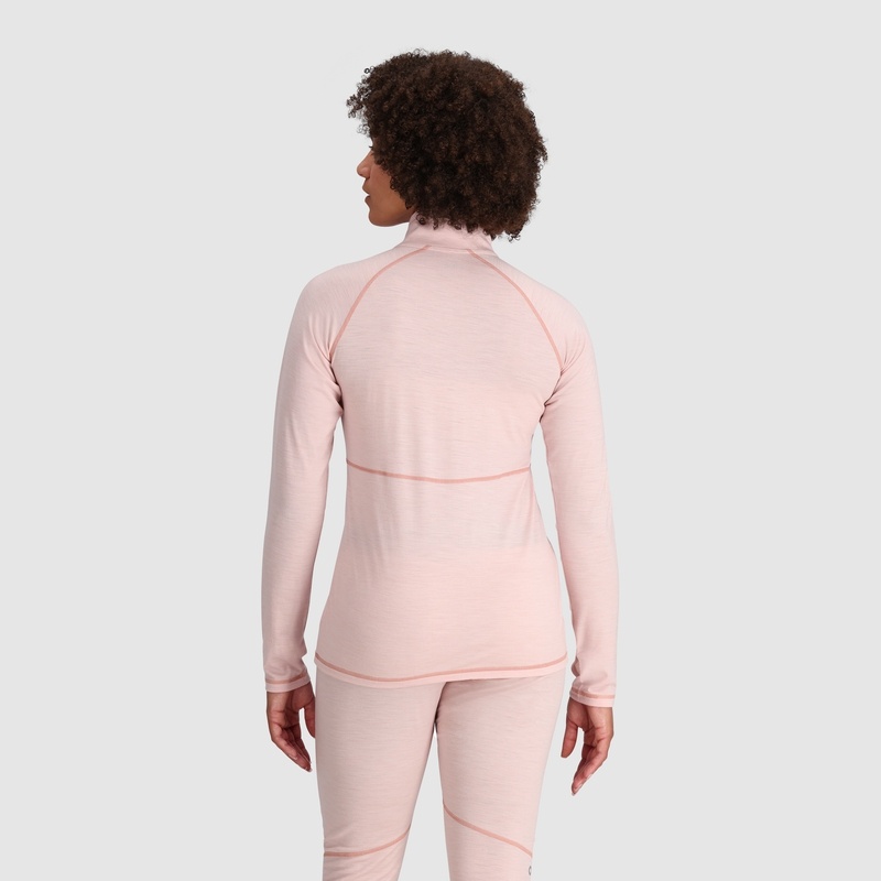 Outdoor Research Alpine Onset Merino Half Zip Funktionsshirt Damen Rosa | Österreich-478CNOZDX